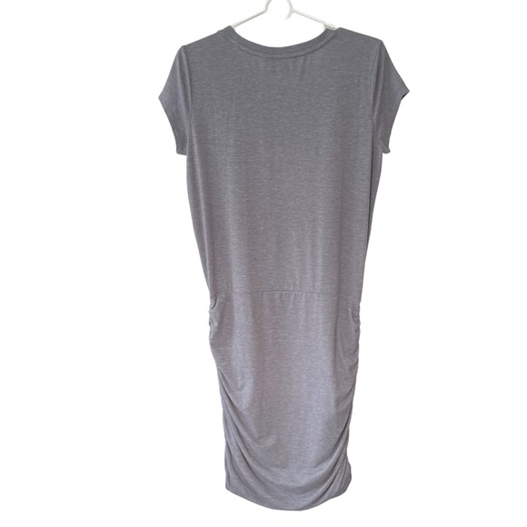 Athleta Dress Women’s Medium Gray with gathering from the hips down - Picture 2 of 4